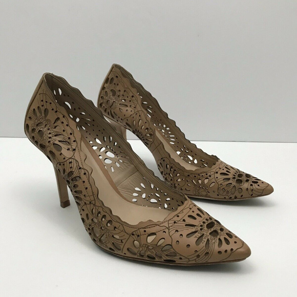 Aerin Shoes - Aerin anthroplogie  Flamands Brown  Heels Sz- 6.5